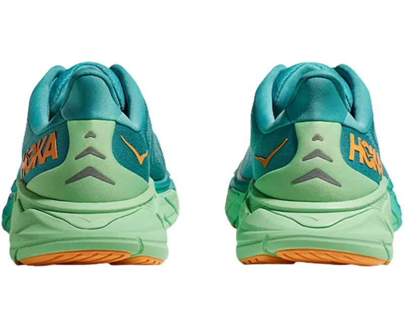 Hoka One One Men's Arahi 6 Running Shoes Ocean Mist/Lime Glow-5